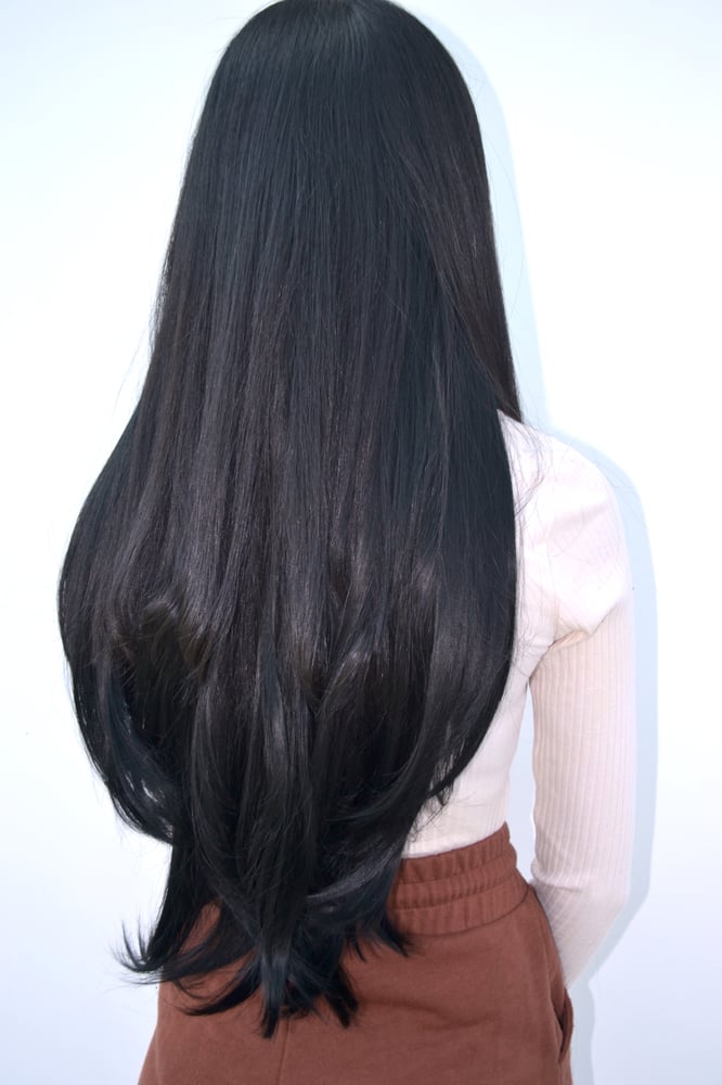 Image of ARABELLA STRAIGHT CLIP IN HAIR EXTENSIONS