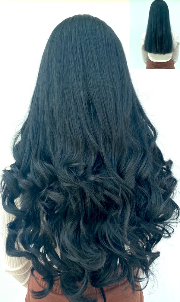 Image of ARABELLA CURLY CLIP IN HAIR EXTENSIONS