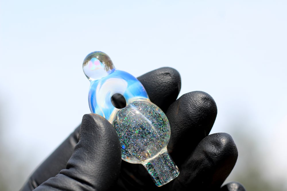 Image of JNG Clear Crushed Opal Bubble Cap/Pendant