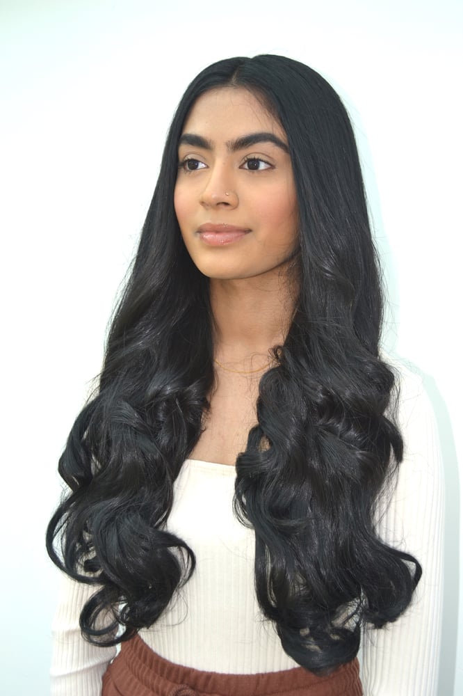 Image of ARABELLA CURLY CLIP IN HAIR EXTENSIONS