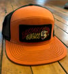 Eyesore cycles 5 panel hat (orange and black)