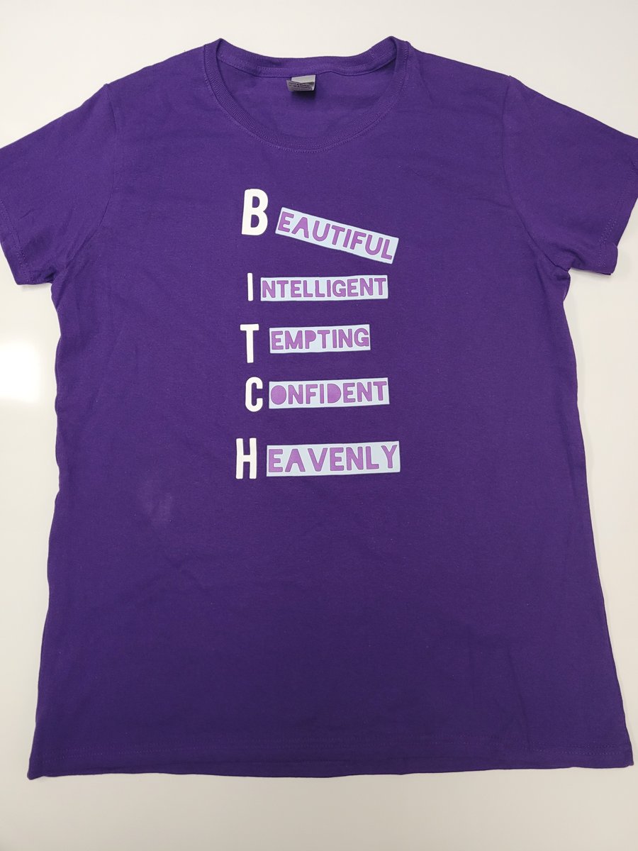 Image of Purple B.I.T.C.H. T-Shirts