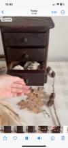 Antique mini drawers