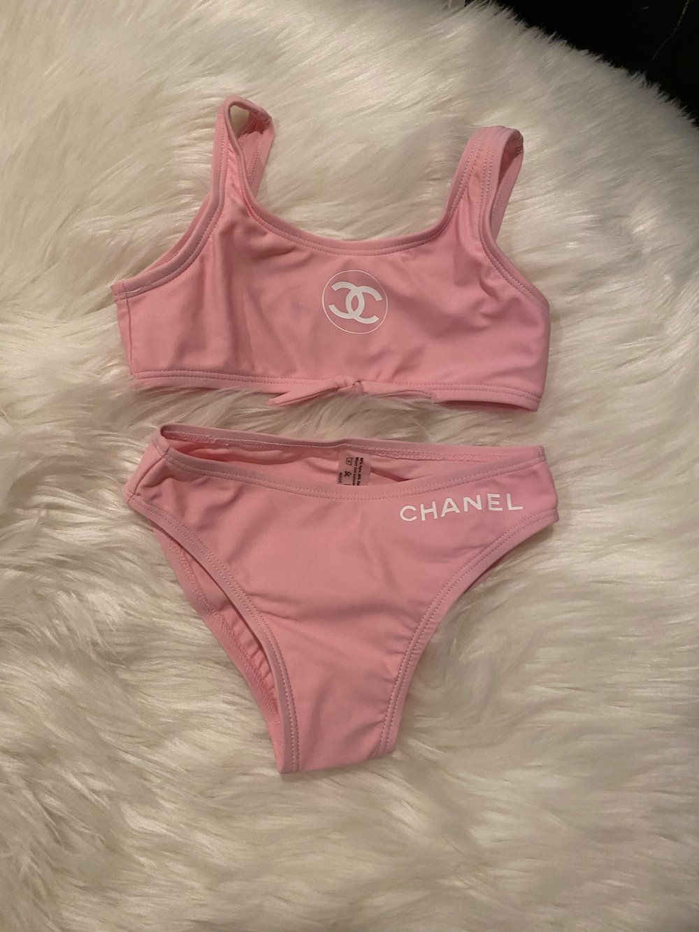 Image of 2 piece Chanel bathing suit