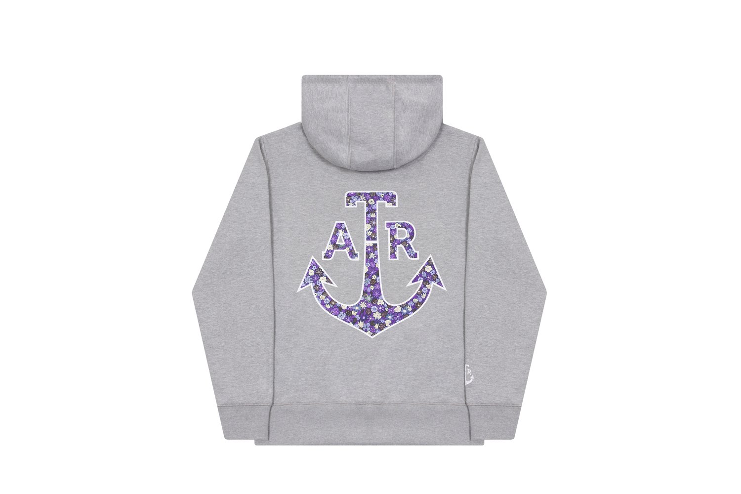 Image of ATR RGLR FLORAL HOODIE GRAY