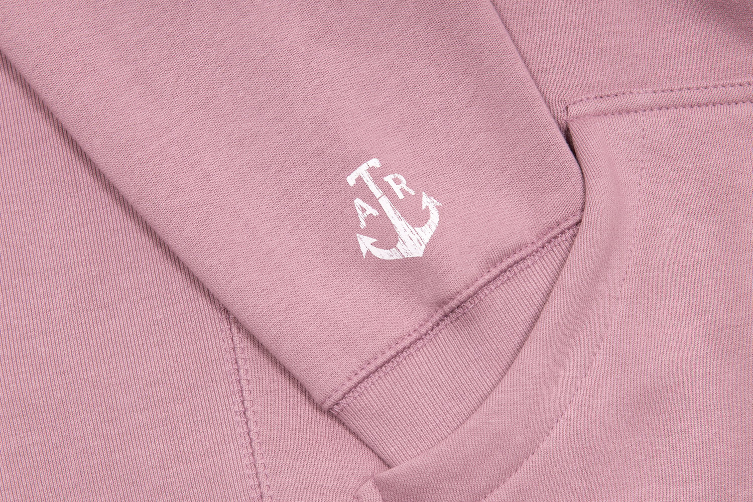 Image of ATR RGLR FLORAL HOODIE MAUVE