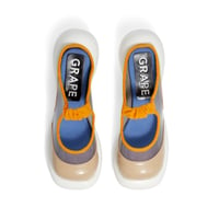 Image 5 of Orange mosaic platform Shoes