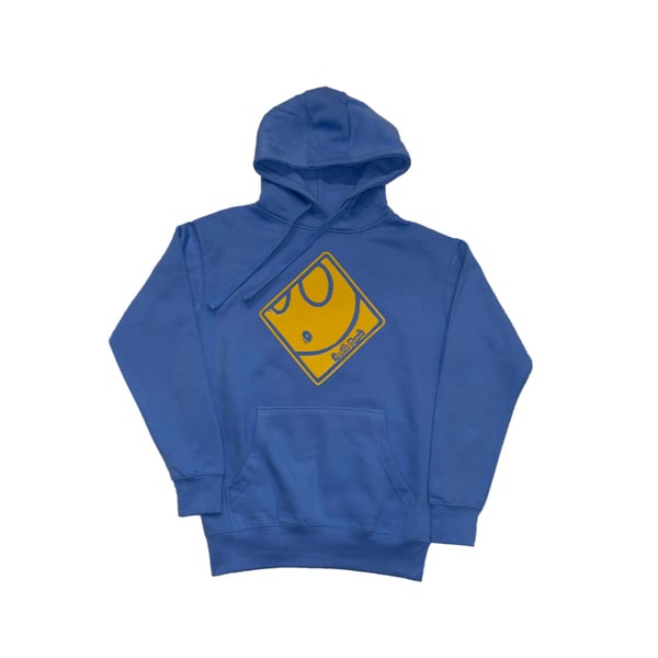 Image of Ghost Hoodie in Carolina Blue/Yellow