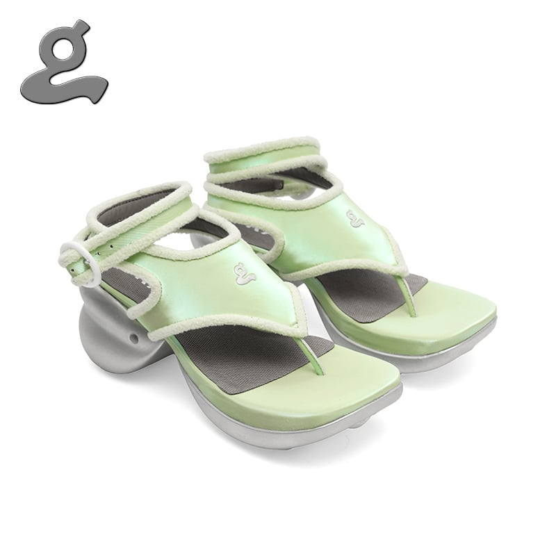 Image of Green polarized light flip flops