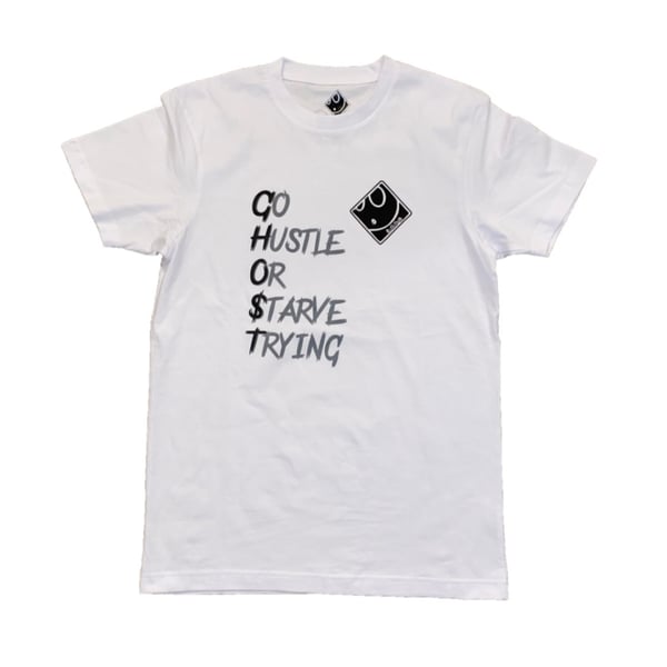 Image of Ghost Abbreviation Tee in White/Grey/Black