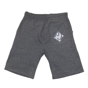 Image of Ghost $$$ Sweatshorts in Grey/Red/White