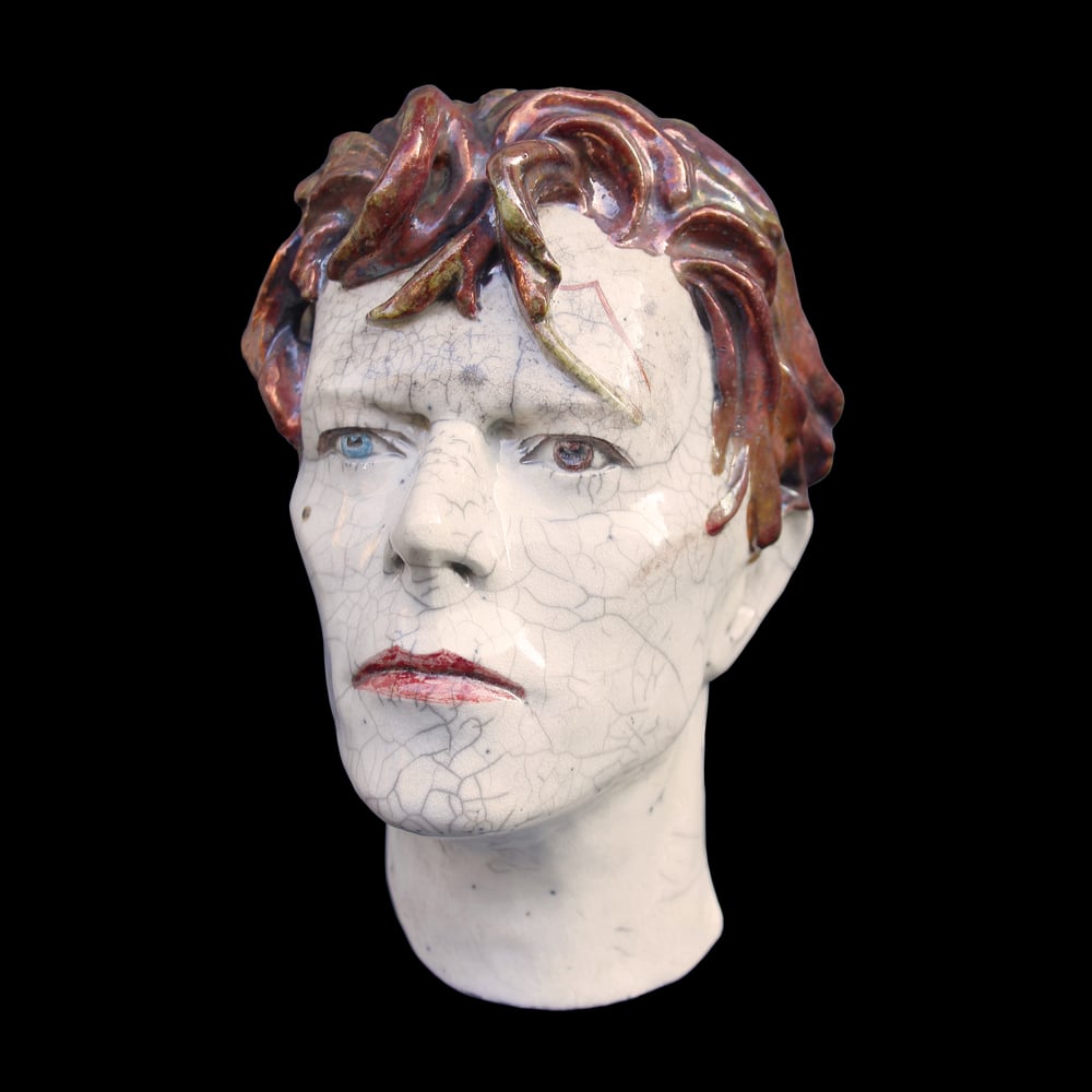 *SALE* 'Scary Monsters' Ceramic Face Sculpture (Unique Raku Piece)