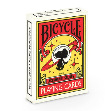 Image of PEANUTS ASTRONAUT SNOOPY BICYCLE PLAYING CARDS