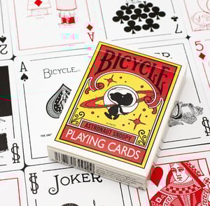 Image of PEANUTS ASTRONAUT SNOOPY BICYCLE PLAYING CARDS