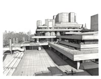 Image 1 of NATIONAL THEATRE, ST PAUL’S & THE SHARD // LIMITED EDITION PRINT