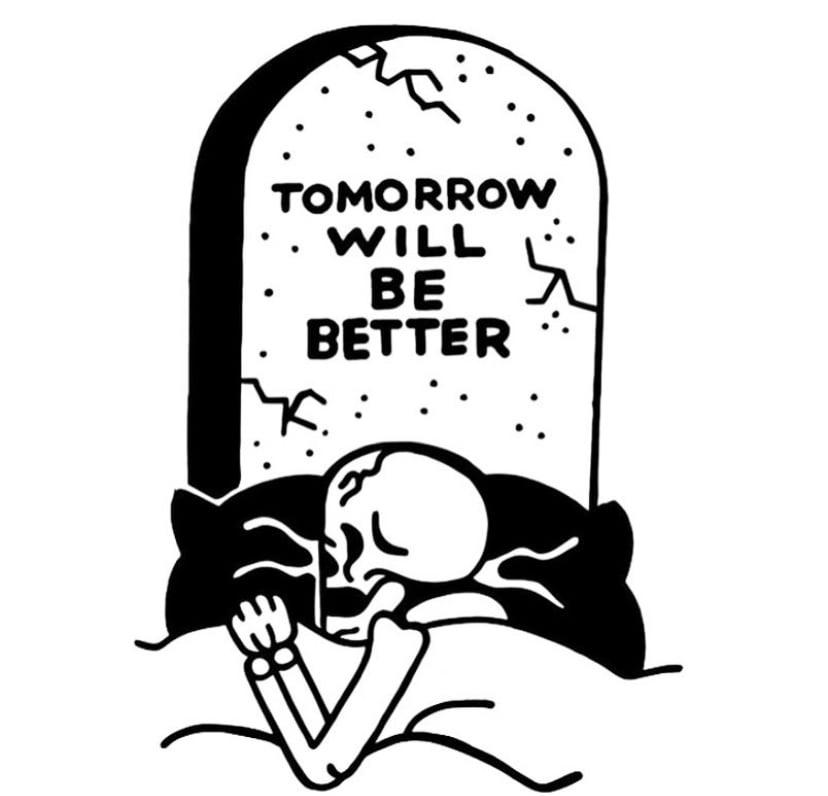 Image of Tomorrow will be better 11x17 print