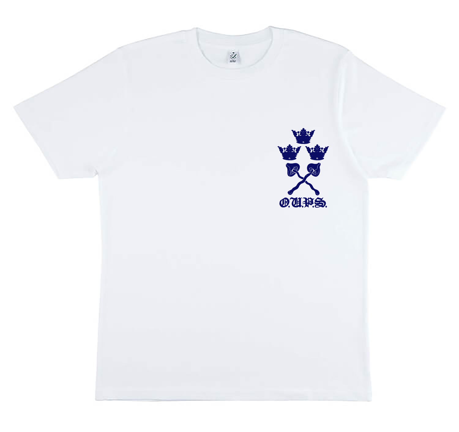 Image of Pre-order freshers varsity unisex classic jersey t-shirt white (certified organic cotton)