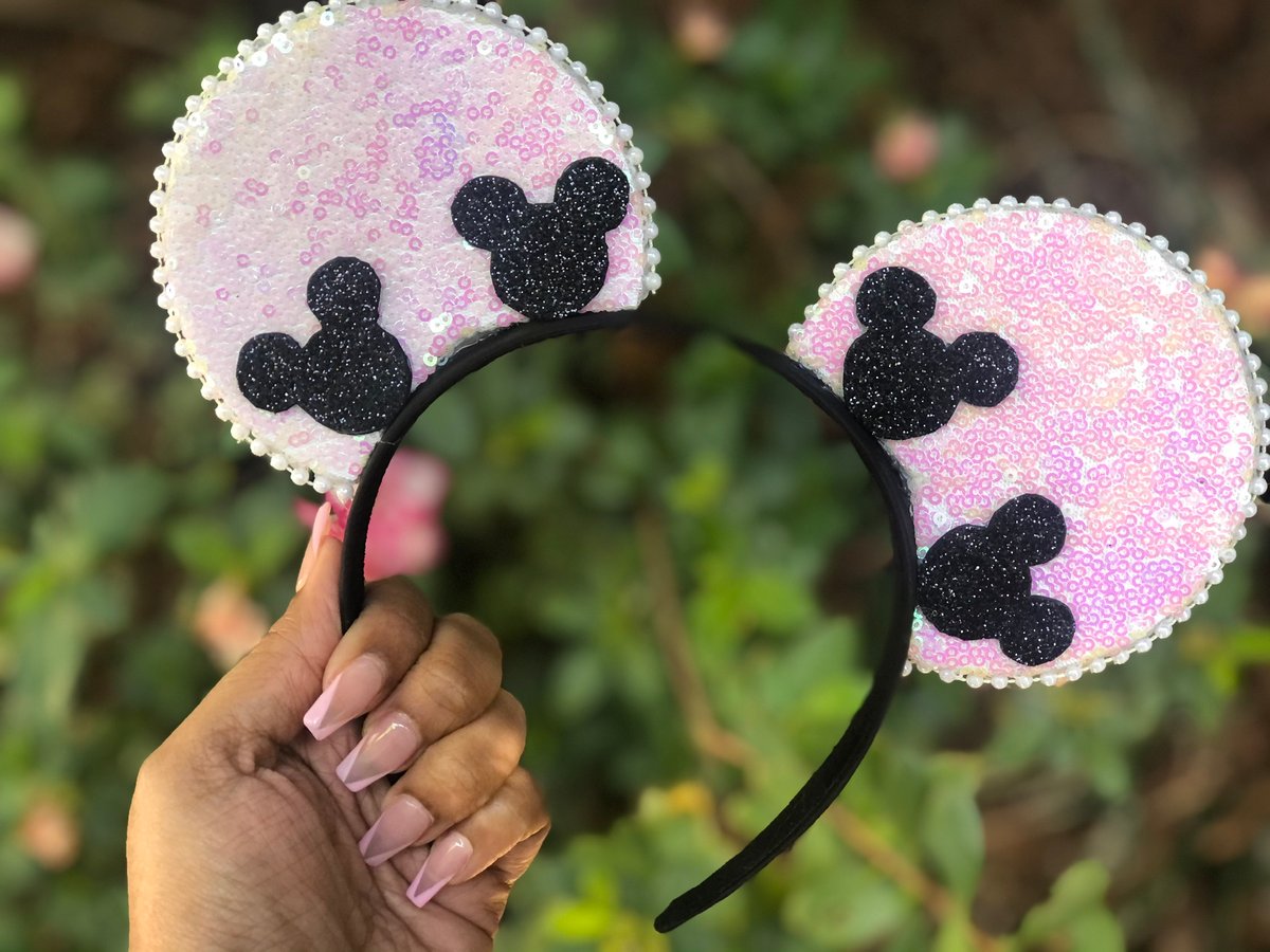 Image of Glitter inspired mouse head ears 