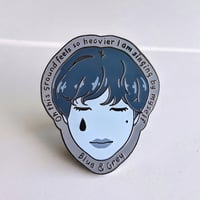 Image 3 of Blue & Grey Enamel Pin