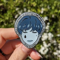 Image 1 of Blue & Grey Enamel Pin