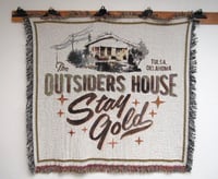 Image 1 of The Outsiders House Museum Woven Tapestry Blanket. 