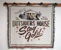 Image 1 of The Outsiders House Museum Woven Tapestry Blanket.
