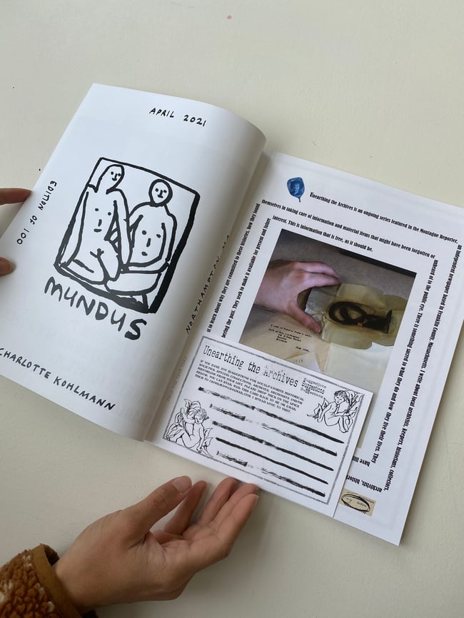 Unearthing the Archives zine PART 1 