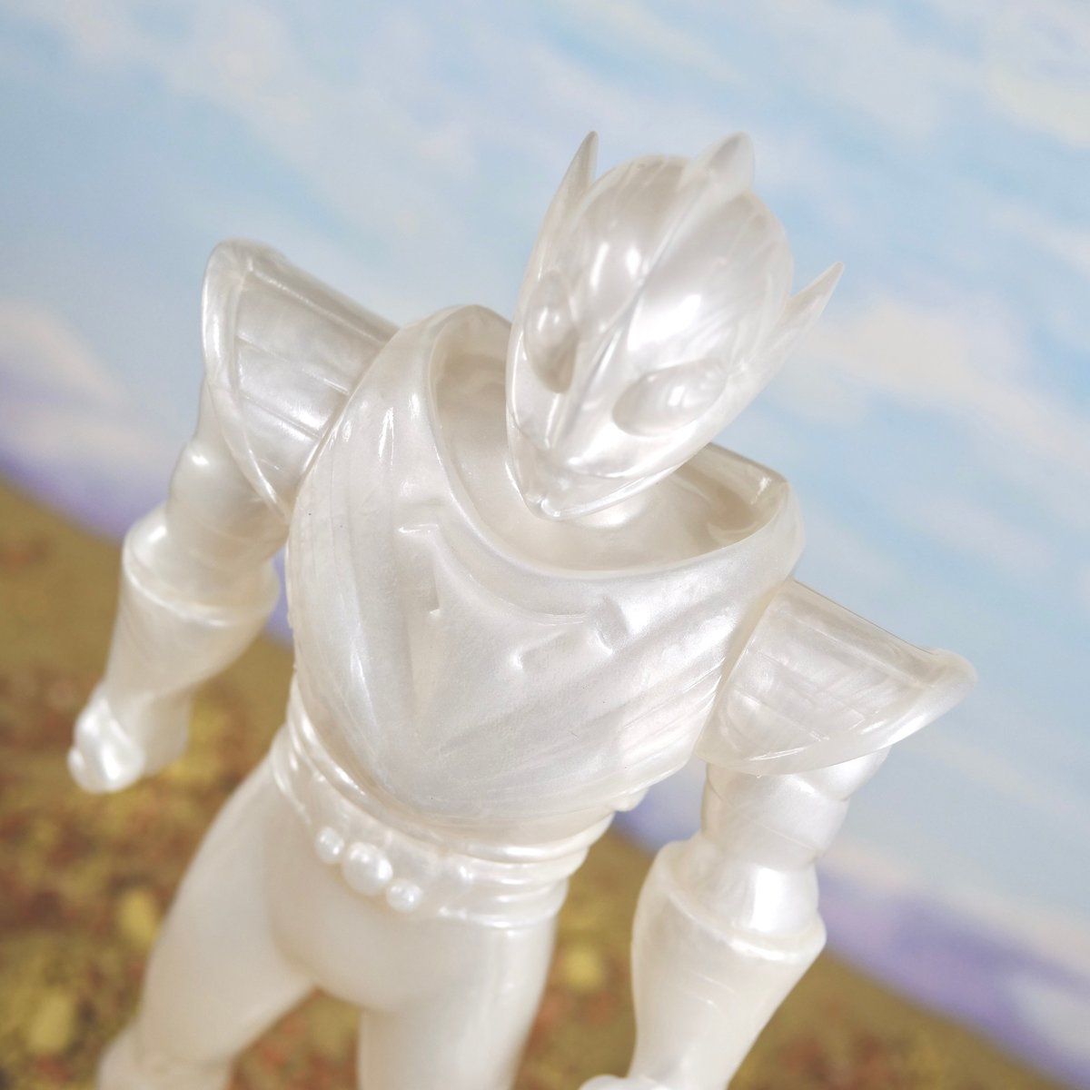 Image of Chogokin Warrior - Sofubi blank (pearl white blank)
