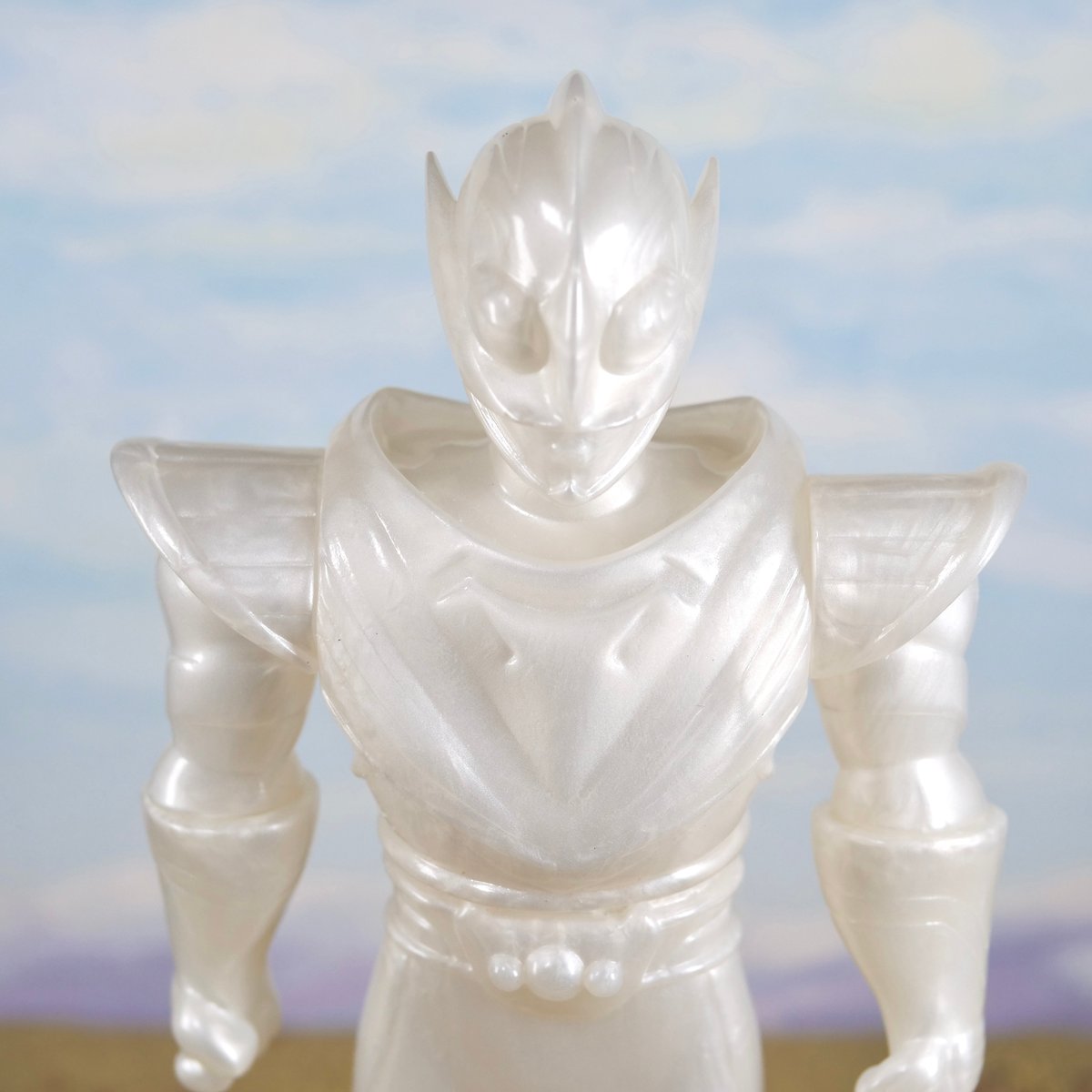 Image of Chogokin Warrior - Sofubi blank (pearl white blank)