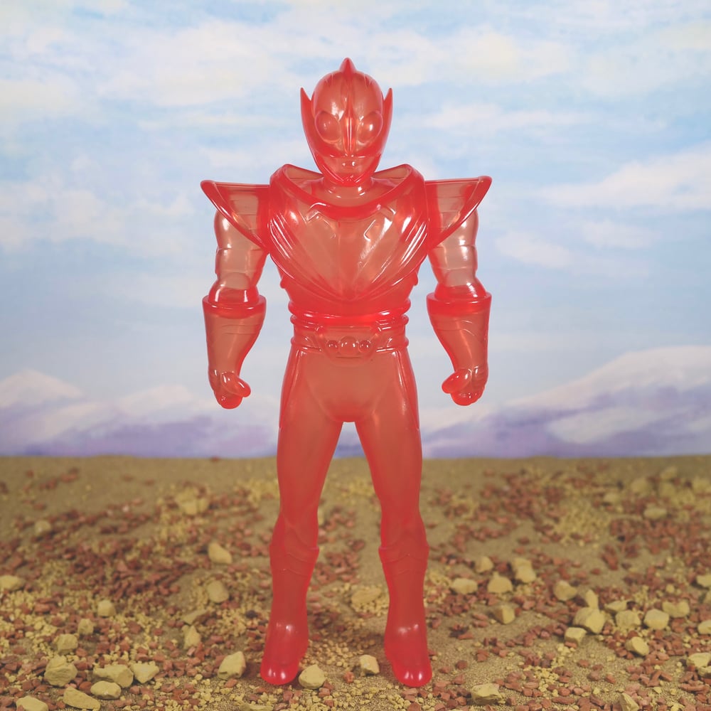 Image of Chogokin Warrior - Sofubi figure (clear orange blank)