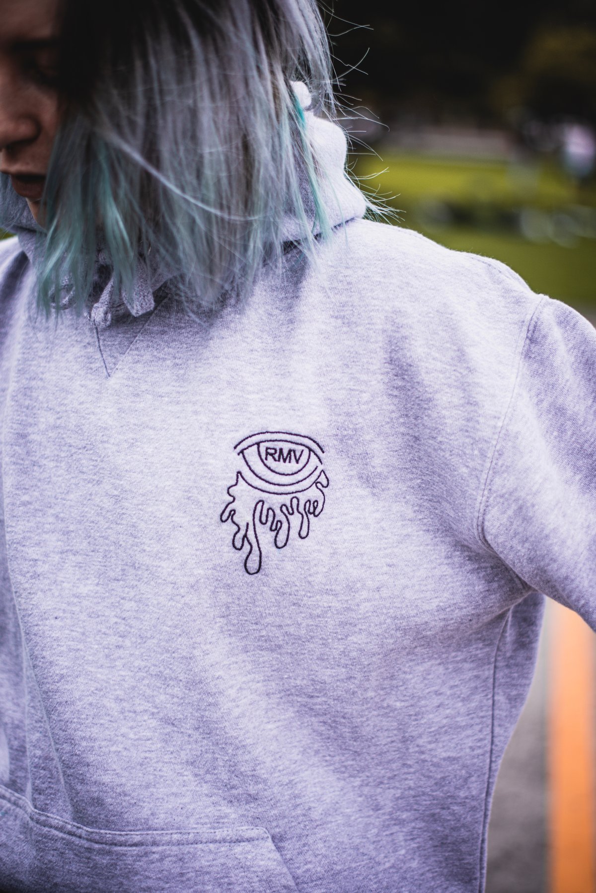 Image of Thumb Hole Eye Drip Heavy Hoodie