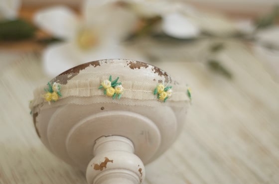 Image of Ruffled tulle headband ( yellow)