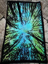 Image 2 of Shibori forest wall hanging