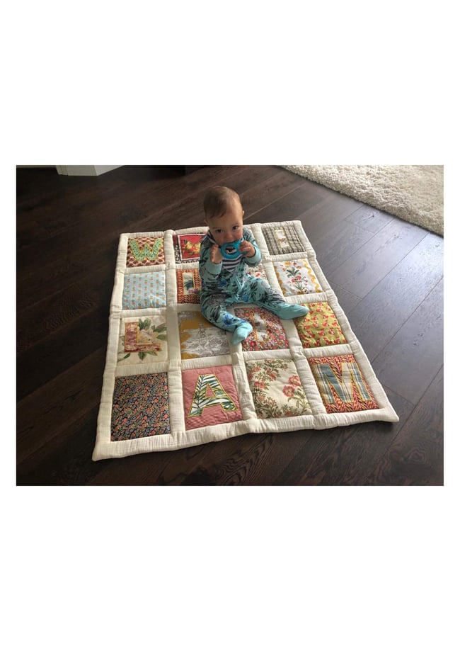 Plaid bébé naturel