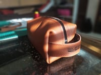 Image 1 of Handmade Leather Dopp Kit / Washbag