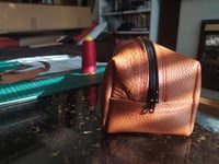 Image 4 of Handmade Leather Dopp Kit / Washbag
