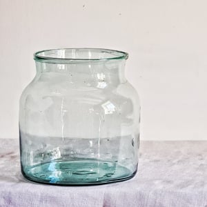 Vase en verre recyclé 22 cm modèle "Zitrone"