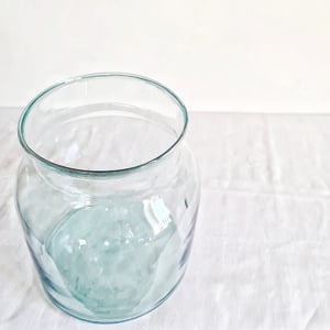 Vase en verre recyclé 22 cm modèle "Zitrone"
