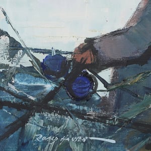 Image of Mid Century Swedish Painting, 'Fishermen,' ROALD HANSEN.