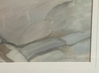 Image 4 of “Slipway, Evening”, Large Mid Century Watercolour Landscape on Paper