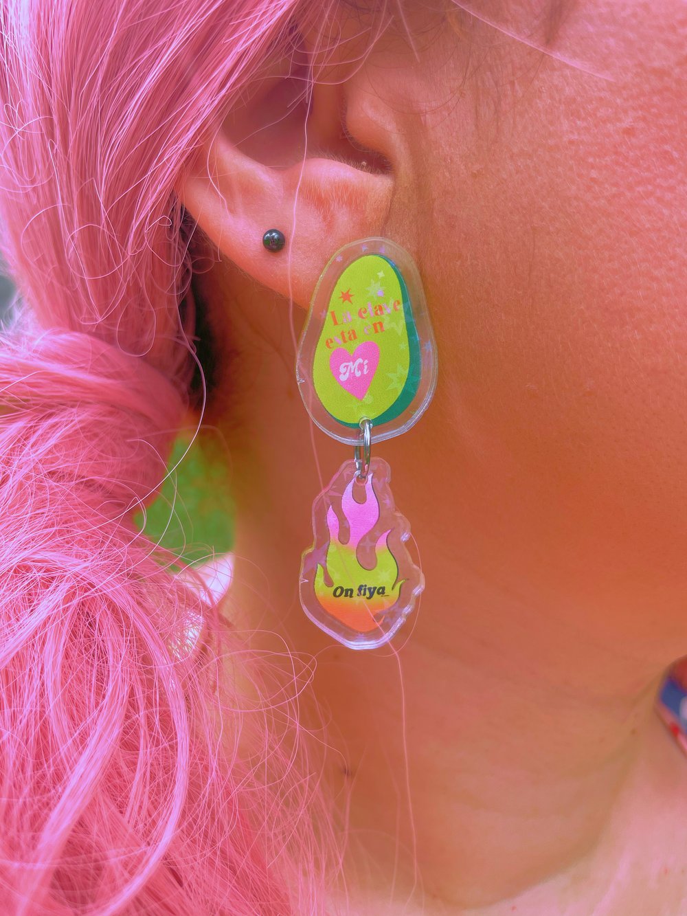 Image of Burning Self Love earrings