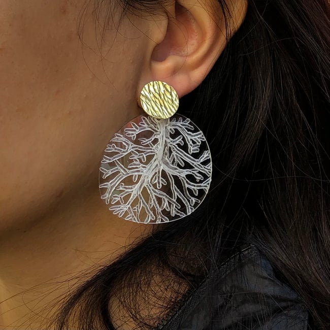 Orecchini Demo Lens Corallo