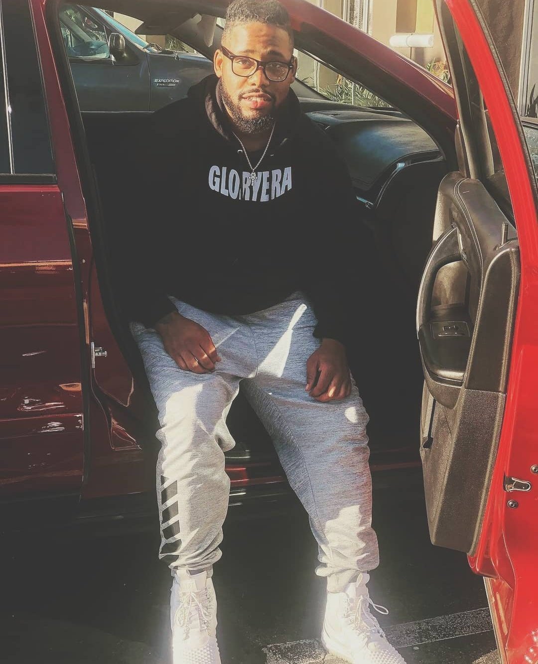 Image of GLORYERA® CREW HOODIE (BLACK/WHITE)