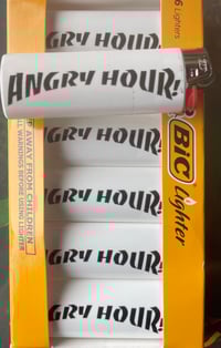 Angry Hour! Thrasher Bic Lighter White