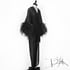 Black Sheer Selene Ostrich Dressing Gown 10% OFF DISCOUNT CODE: FEMMEFATALE Image 2