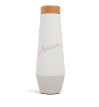 Image 1 of 17oz Thermal Bottle with Bamboo Lid-White