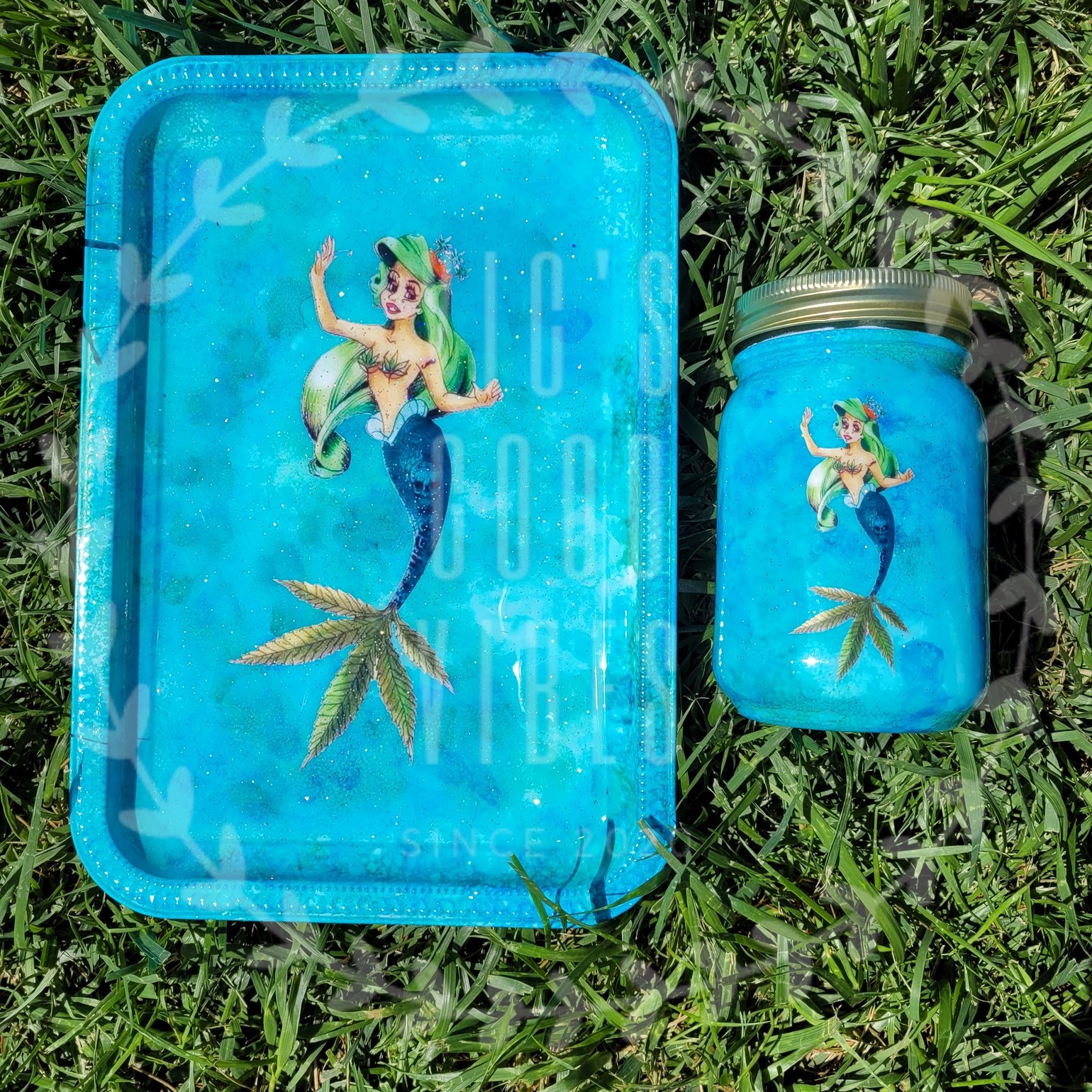 Image of Rolling Tray/Stash Jar Set