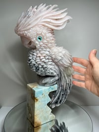 Image 1 of Galah Pink Calcite Crystal Carving #3151