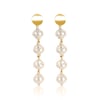Baroque pearls drop and hoop earrings
