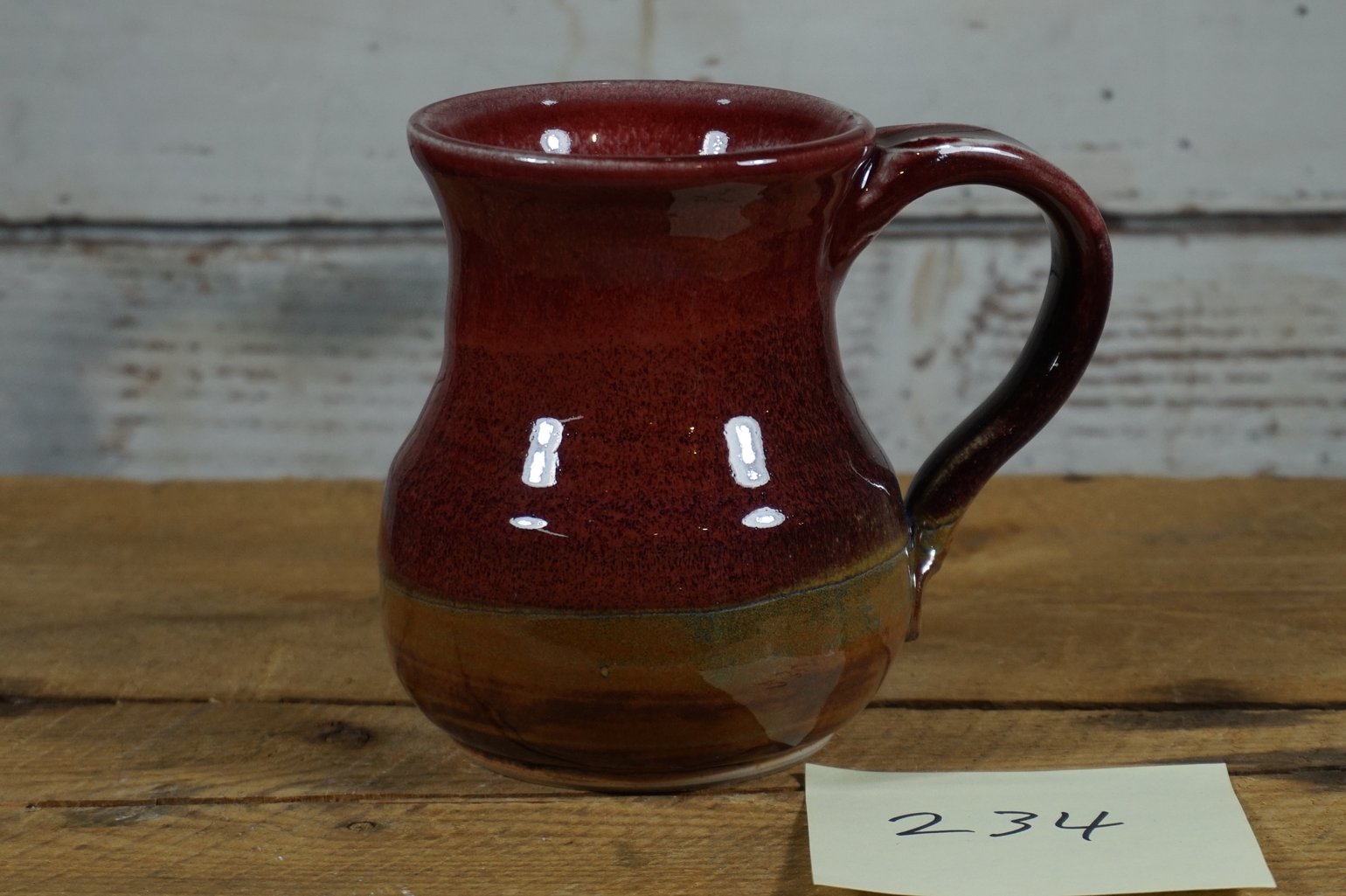 Image of Red Potbelly Mug